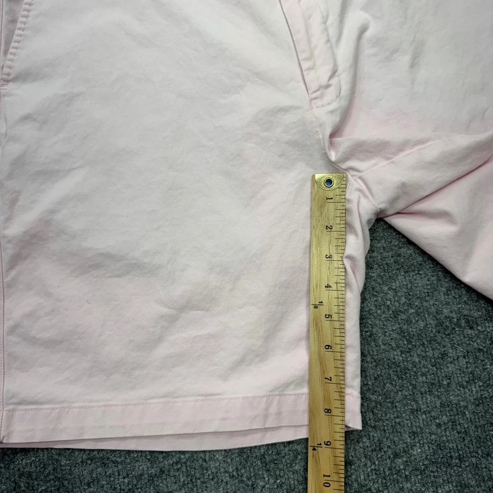 Peter Millar Crown Mens 38 Light Pink Flat Front Chino Shorts 9 Inch Inseam